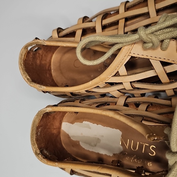 Coconuts by Matisse Gimlet Woven Lace Up Oxfords Tan/silver - Picture 4 of 10